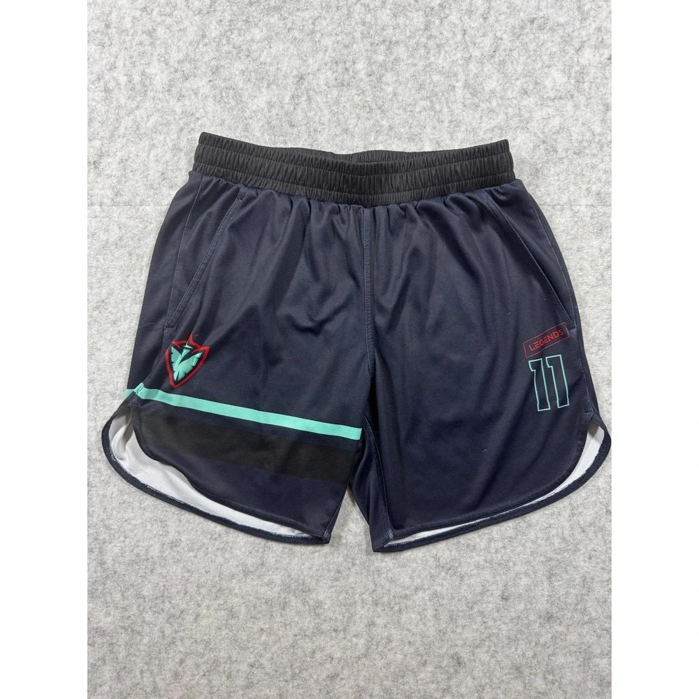 Legends Shorts Mens Small Blue 6 Inch Running Colorblock Cityside Lax